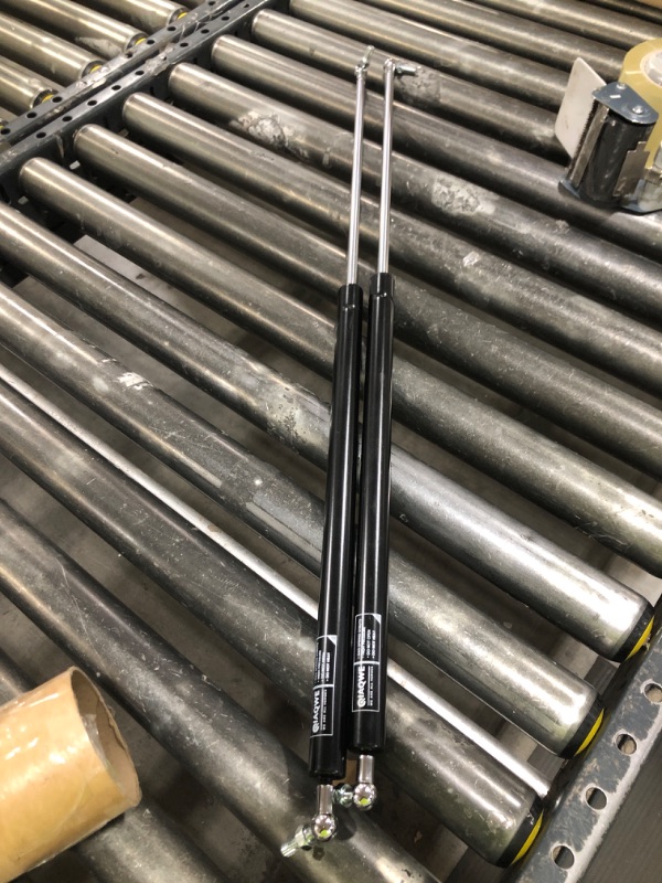 Photo 1 of IAQWE 30Inch 80Lbs/356N Gas Struts Springs Shocks Lift Support with L-Type Mounts for Boat Cover RV Bed Storage Heavy Duty Toolbox Lid Trash Bin Bench Cabinet Trap Door Trailer Floor Hatch 2pcs by