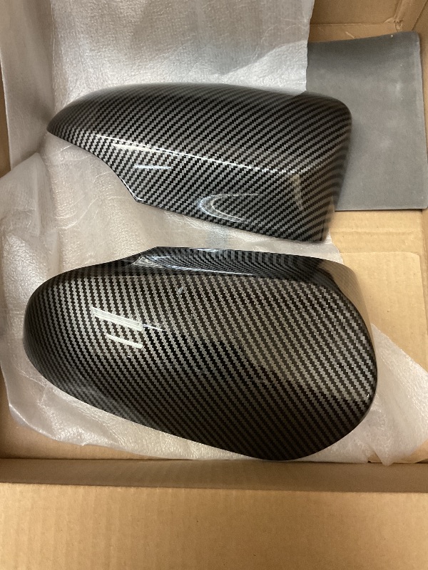 Photo 1 of Replacement Mirror Cover Cap for Toyota Corolla 2014-2018,Toyota C-HR 2018-2021,Toyota Avalon 2013-2018,Toyota Venza 2013-2016, 2PCS Side Door View Mirror Covers Caps Clip-on Carbon Fiber