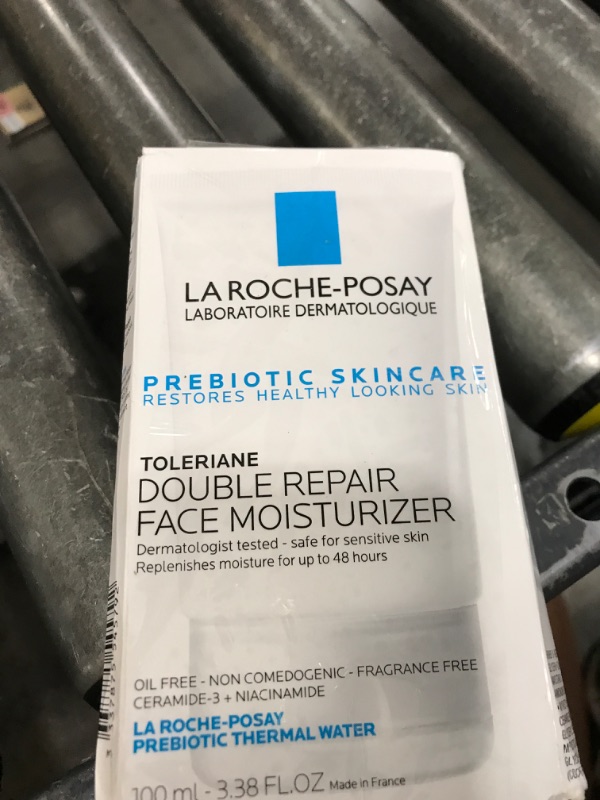 Photo 1 of La Roche-Posay Toleriane Double Repair Face Moisturizer, Daily Moisturizer Face Cream with Ceramide and Niacinamide for All Skin Types, Oil Free, Fragrance Free