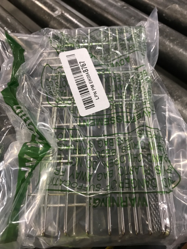 Photo 1 of KESOL Sturdy 304 Stainless Steel Utensil Drying Rack Basket Holder with Hooks 3 Divided Compartments, Rust Proof, No Drilling
