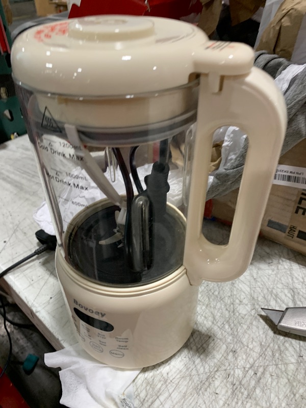 Photo 1 of Nut Milk Maker Machine,8 in 1 New Upgrade Soy Milk Maker Automatic for Almond,Oat,Plant-Based Milk and Non-Dairy Beverages,40oz Almond Milk Maker Machine with Delay Start/Self Clean/Boil Water
