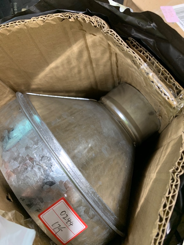 Photo 1 of PATIKIL 8 Inch to 3 Inch Round Duct Reducer Increaser Connector, Galvanized Steel Air Duct Adapter Pipe Fitting for Bathroom Kitchen Inline Ventilation Systems, Silver Tone