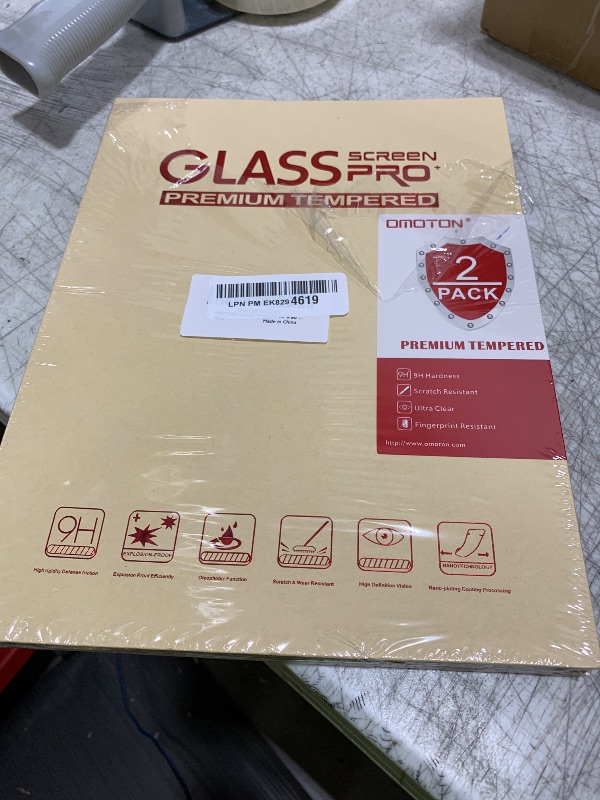 Photo 1 of OMOTON Screen Protector for iPad Air 5th 4th Generation (Air 5/4, 10.9 Inch, 2022/2020) iPad Pro 11 Inch (2022/2021/2020/2018) Tablet - Tempered Glass, Case Friendly, Apple Pencil Compatible, 2 Pack