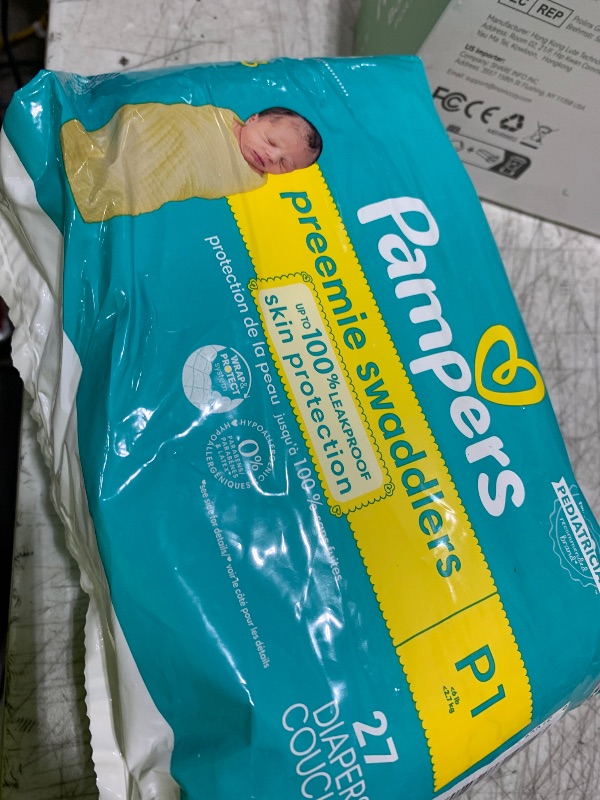 Photo 1 of Pampers Baby Diapers - Swaddlers - Size P1, 27 Count, Ultra Absorbent Disposable Preemie Diaper