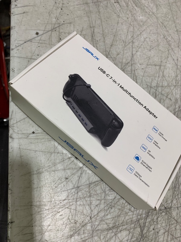 Photo 1 of JSAUX Docking Station for Steam Deck/Rog Ally/Legion Go, 7-in-1 Steam Deck Dock with HDMI 4K@60Hz, DisplayPort, Gigabit Ethernet, USB A 3.2 and 100W Charge Compatible with Steam Deck OLED-HB0702