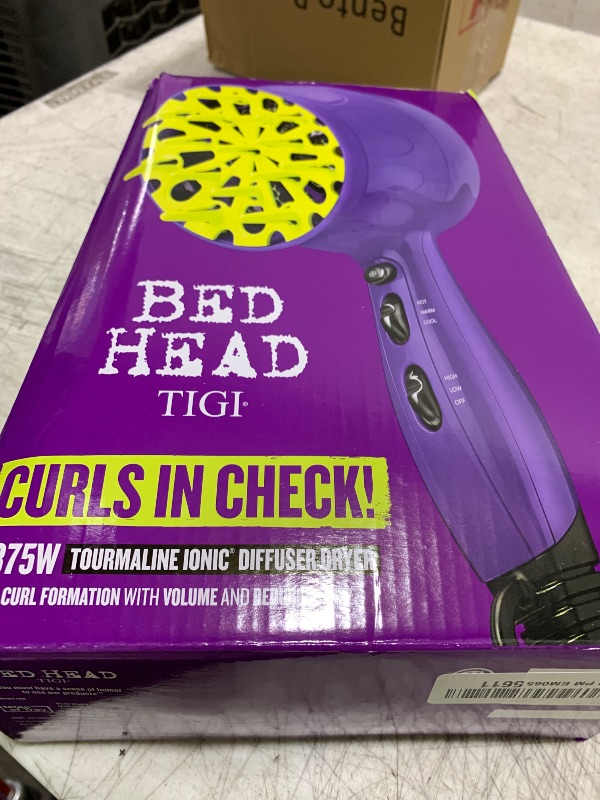 Photo 1 of Bed Head Curls-in-Check 1875W Hair Diffuser Dryer | Great for Curly Hair, Reduce Frizz & Static | Diffuser Hair Dryer Enhances Natural Curl, Waves & Texture
