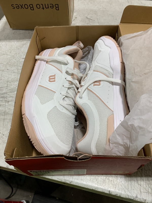 Photo 1 of WILSON Women's Pickle Pro Sneaker, White/Cameo Rose, 10.5