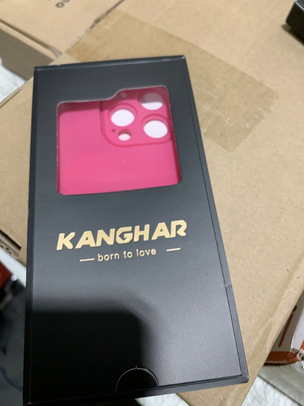 Photo 1 of KANGHAR Compatible with iPhone 14 Pro Case, Wallet Silicone Checkered Cute Pattern, Card Holder Camera Protection Soft Slim Shockproof Edge Phone Cover for Girls Women -Hot Pink