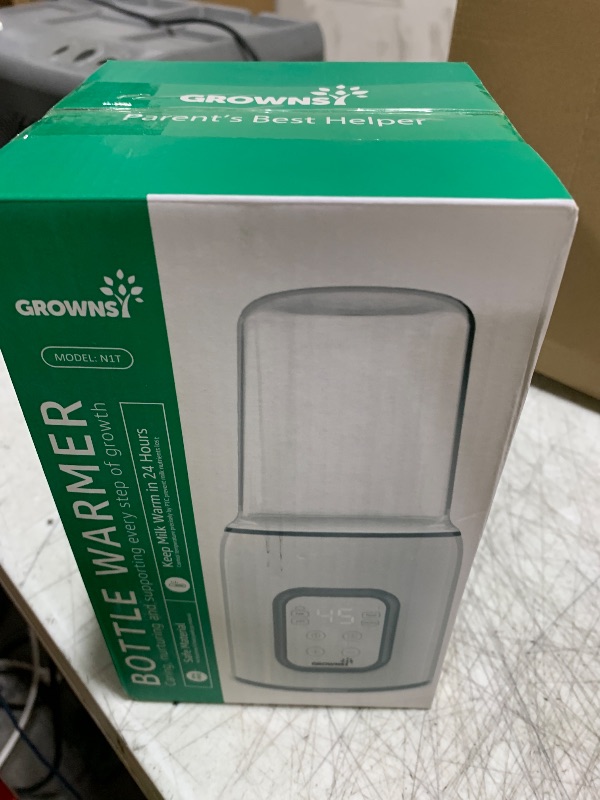 Photo 1 of Bottle Warmer, GROWNSY 8-in-1 Fast Baby Milk Warmer with Timer for Breastmilk or Formula, Accurate Temperature Control, with Defrost, Sterili-zing, Keep, Heat Baby Food Jars Function