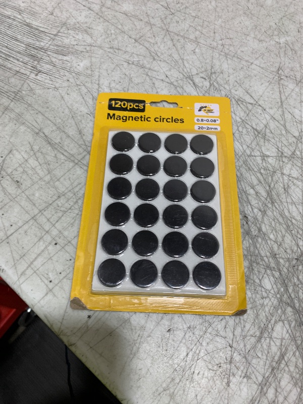 Photo 1 of Hyper-Sticky Magnets with Adhesive Backing - 120pcs 0.8"x0.08" Strong Magnetic Dots for Whiteboard, Fridge - Easy-to-Cut Stickers for Planning and Organization - Teacher Must Have - Teacher Supplies
