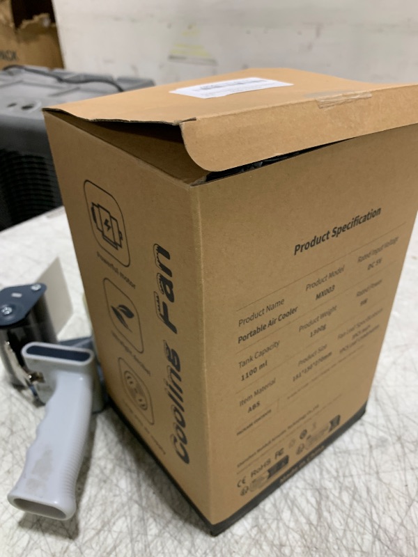 Photo 1 of Portable Air Conditioners for Bedroom, Dual Motor Evaporative Air Cooler with 3 Speeds & 3 Mist, 7 Color Night Light Cooling Fan with 2-8H Timer, 1100ML Personal AC Unit for Office Room