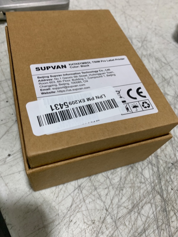 Photo 1 of SUPVAN T50M Pro Bluetooth Label Maker Machine with Tape, Wide Waterproof Label, Versatile App with 40 Fonts and 450+ Icons, Inkless Labeler for Home, Kitchen, School, Office Organization, Black