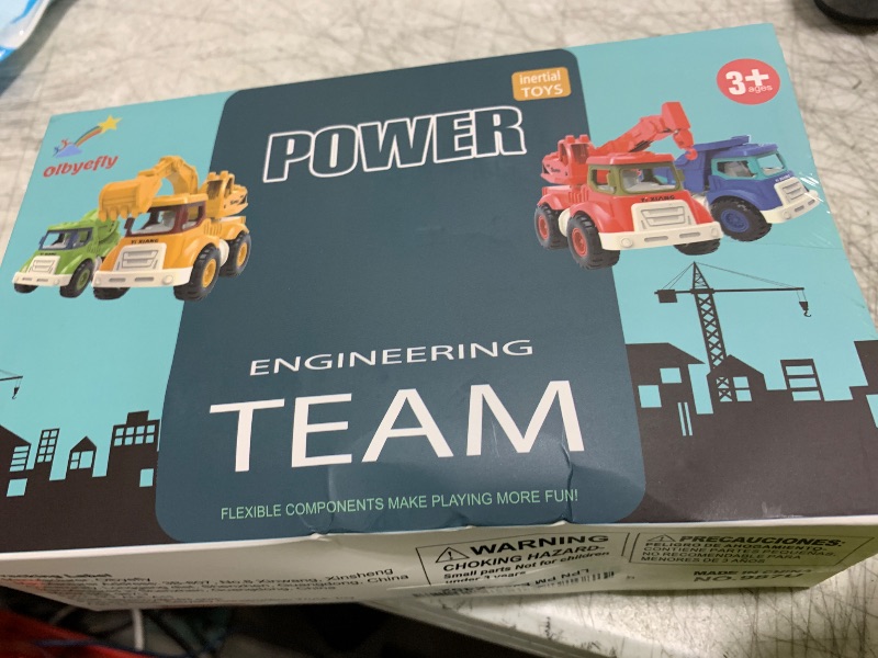 Photo 1 of Olbyefly Construction Toys for 2 3 4 5 Years Old Boys Girls Kids Toddlers, Sandbox Excavator Toy Construction Truck Toys Vehicles Dump Crane Cement Mixer Truck, Christmas Birthday Gifts