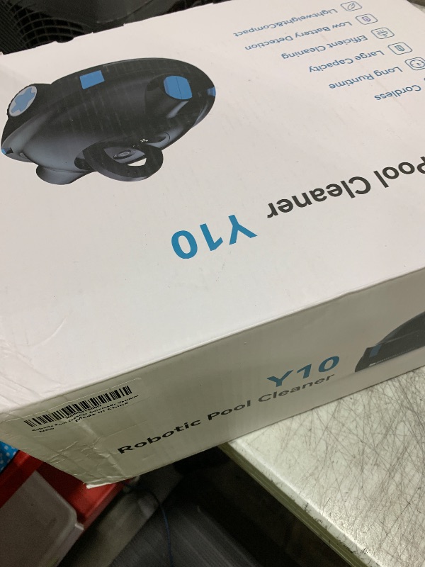 Photo 1 of OUCAXIA Y10 Cordless Robotic Pool Cleaner Automatic Vacuum - 90 Mins Runtime, Powerful Suction, Self-Parking, Lightweight for Above/Inground Pools Up to 65ft/1100 Sq.Ft