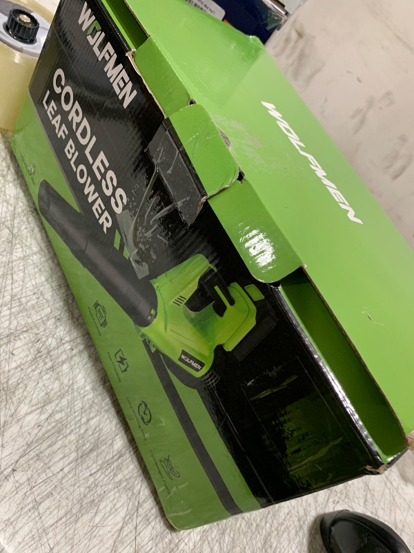 Photo 1 of Leaf Blower, Electric Cordless Leaf Blower with 2 Batteries and Charger, 2 Speed Mode, Lightweight Leaf Blowers for Blowing Leaves, Patio Cleaning, Lawn Care and Dust