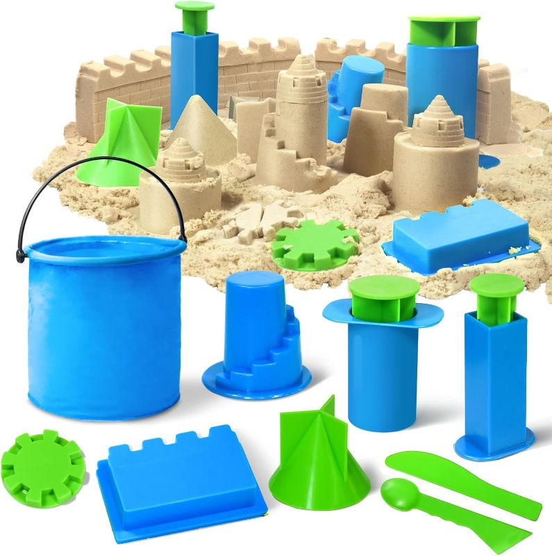 Photo 1 of Beach Toys-Sand Brick Maker and Castle Set Compatible with Kinetic Sand.Sand Castle Making Tools (Castle)