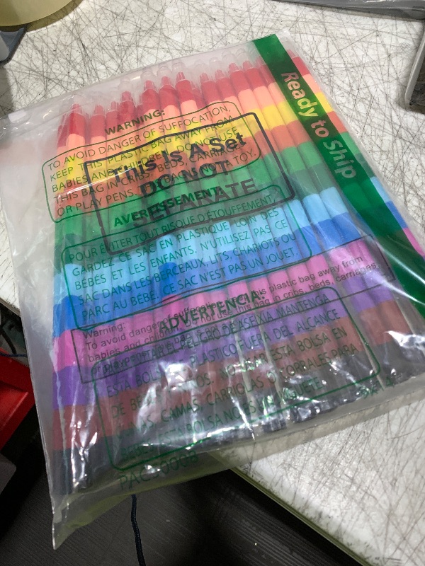 Photo 1 of 20 Pieces Stackable Crayons Stacking Buildable Crayons 12 Colors Colorful Stackable Pencils Party Favors DIY Rainbow Pencil for School Office Birthday Party
