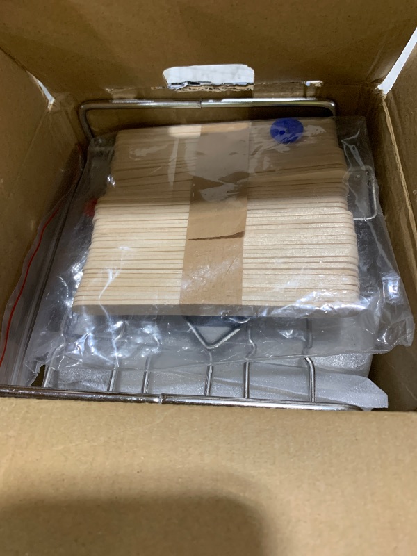 Photo 1 of Set of 6 Stainless Steel Popsicle Molds Kit, Metal Popsicle Moulds,Homemade Ice Treat Makerwith 50 Wooden Sticks and 6 Silicone Seals and 20 Pop Bags,Cleaning Brush