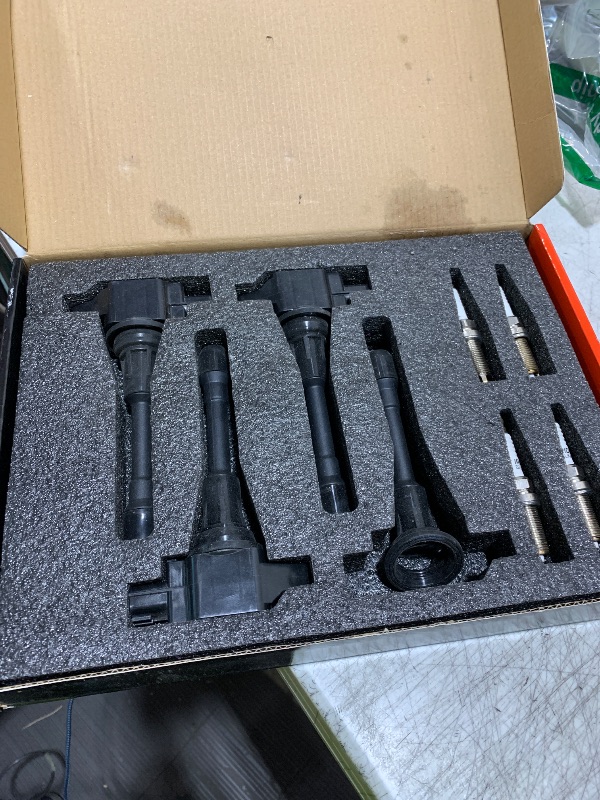 Photo 1 of A-Premium Set of 4 Ignition Coil Pack and Iridium Spark Plugs Compatible with Nissan Altima Rogue Pathfinder Sentra Versa X-Trail Cube & Infiniti QX60 Q70 FX50 M56? 1.6L 1.8L 2.5L