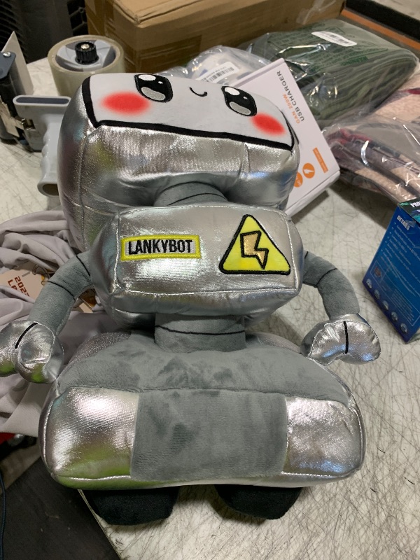 Photo 1 of LANKYBOX Cyborg LED Light Emitting Plush Toy, Soft Plush Toy, Removable Cute Robot Doll, Best Gift for Kids and Fans