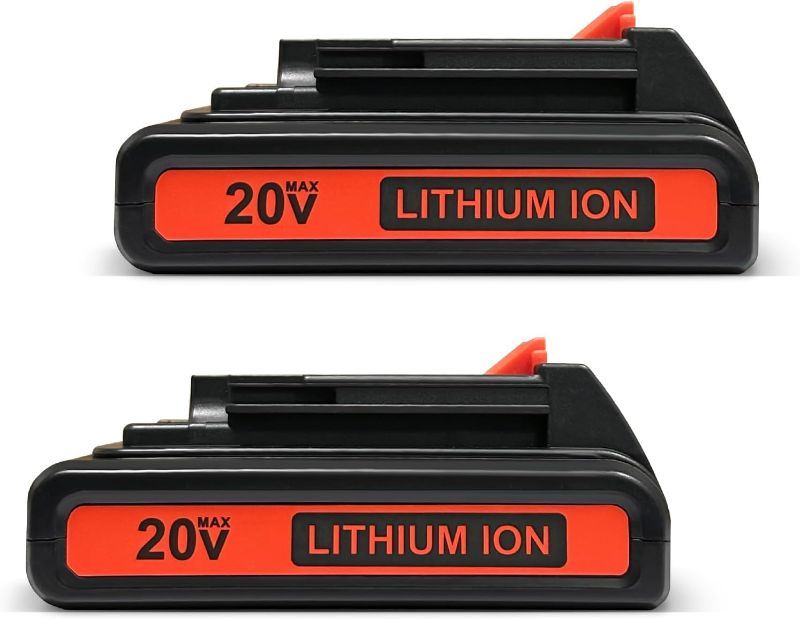 Photo 1 of Powerextra 2 Pack 3.6Ah LBXR20 Battery for Black & Decker 20V Battery Max Lithium LB20 LBX20 LST220 LBXR2020-OPE LBXR20B-2 LB2X4020 Cordless Tool