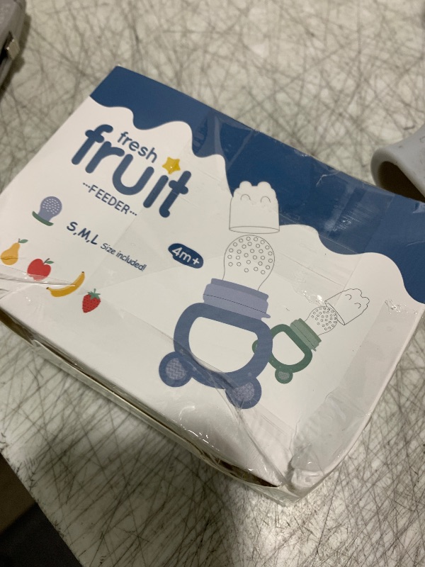 Photo 1 of 2 Pack Silicone Baby Fruit Feeder with Mini Freezer Tray, Baby Teethers, Breastmilk Popsicle Molds for Baby Teething Relief, Fresh Food Feeder for Safe Infant Self Feeding, Extra Food