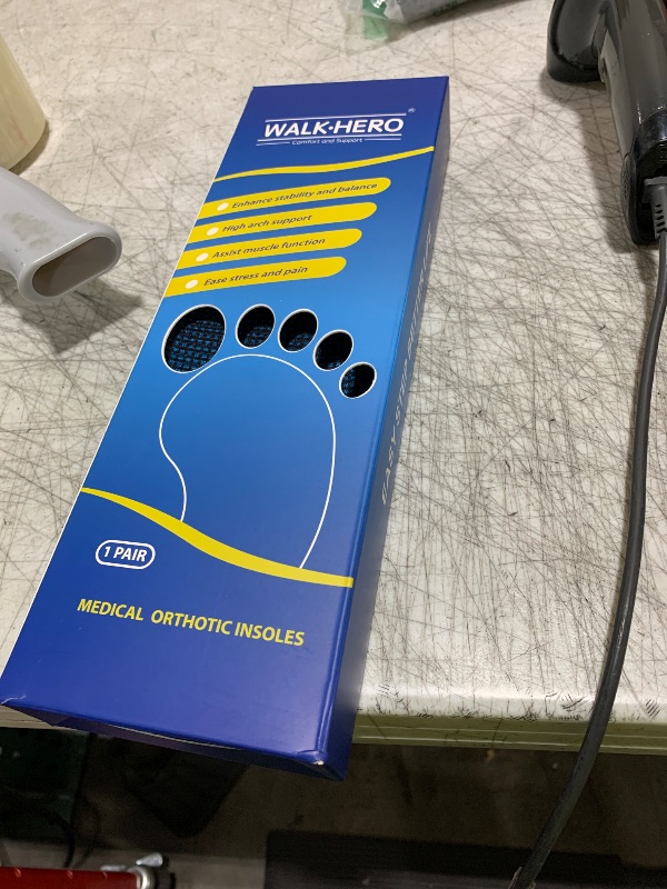 Photo 1 of Plantar Fasciitis Insoles for Men Women - Orthotics Inserts, Shoe Insoles Arch Support Flat Feet Inserts Work Boot Insoles for Standing All Day (Mens 10-10 1/2 | Womens 12-12 1/2)
