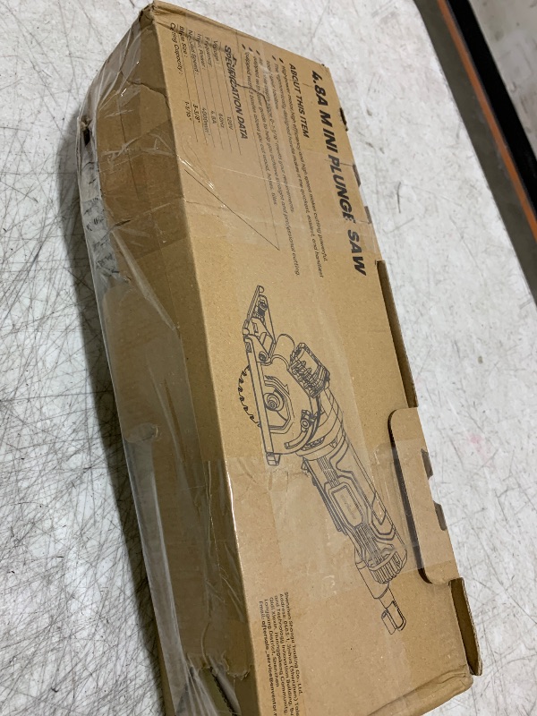 Photo 1 of Enventor Mini Circular Saw, 4.8A Electric Circular Saws Corded with Laser Guide, 4000RPM, 3 Saw Blades 3-3/8" Max Cutting Depth 1-1/16", Compact, Power for Wood, Soft Metal, Tile, Plastic