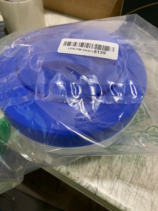 Photo 1 of Floating Chlorine Dispenser, Pool Spa Chlorine/Bromine Floater,7" Large Capacity Floating Chlorinator & Bromine Holder Fits 3 Inch Chemical Tablets?Collapsible?