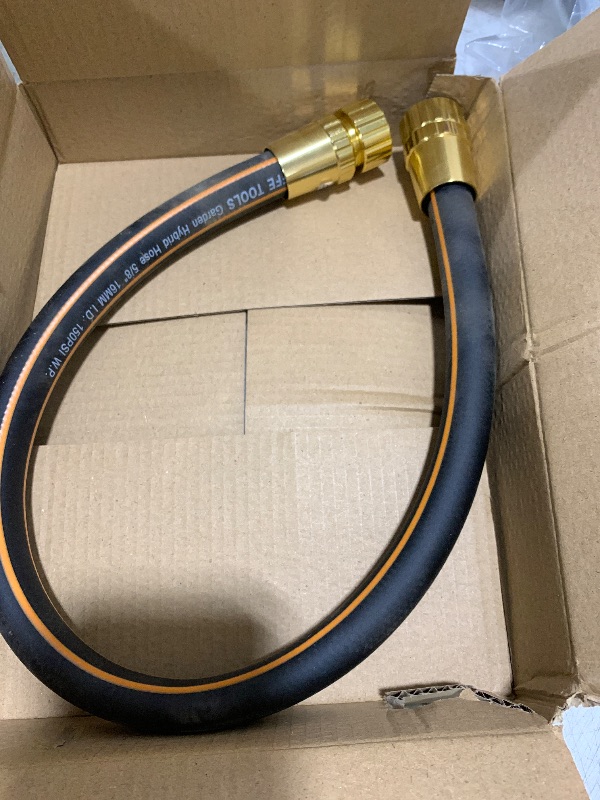 Photo 1 of Giraffe Tools Leader Hose 2ft x 5/8", Short Water Hose for Hose Reel Connecting 3/4 inch GHT Connector, Lightweight, Flexible with Female Female Fittings