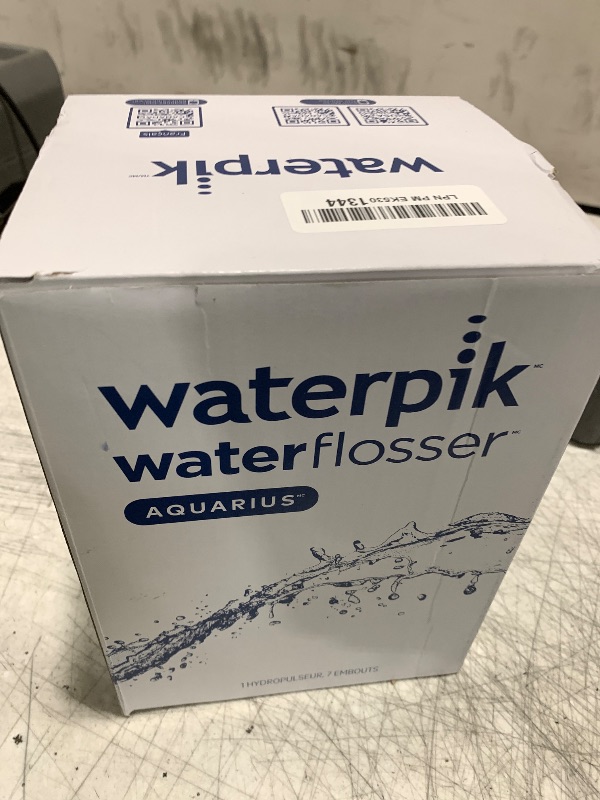 Photo 1 of Waterpik Aquarius Water Flosser For Teeth Cleaning, Gums, Braces, Dental Care, Electric Power With 10 Settings, 7 Tips For Multiple Users And Needs, ADA Accepted, Blue WP-663, Packaging May Vary