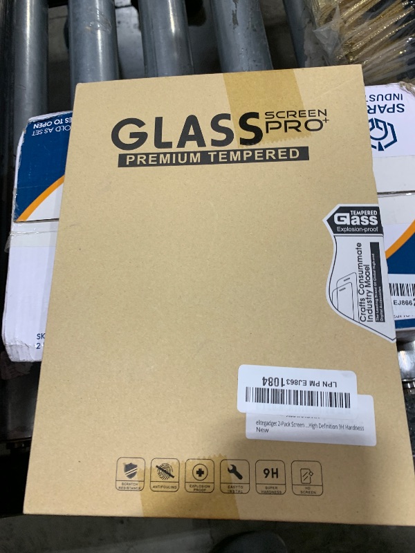Photo 1 of elitegadget 2-Pack Screen Protector For TCL TAB 10 NXTPAPER 5G 10.4 Inch Tablet Model 9199S - Tempered Glass Film High Definition 9H Hardness