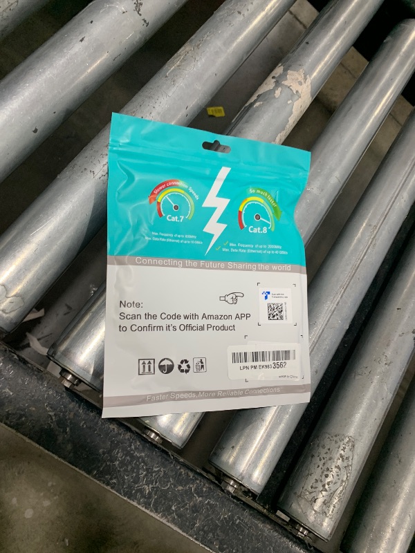 Photo 1 of Vabogu Cat 8 Ethernet Cable, 3ft Heavy Duty High Speed Internet Network Cable, 26AWG, 2000Mhz 40Gbps with Gold Plated RJ45 Connectors, Shielded for Indoor & Outdoor Use