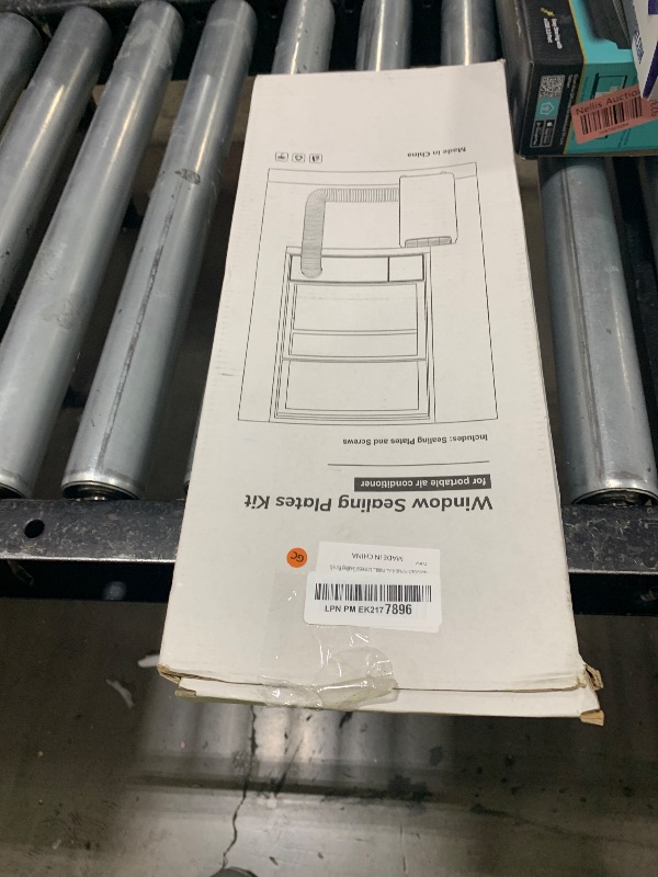 Photo 1 of GCGOODS Portable AC Window Kit, Air Conditioner Daul Hose Window Seal Plates Kit for 5.9" Diameter Sliding and Hung Windows, Double Hole Design with Foam Seal Tape, Universal Sealing Panels