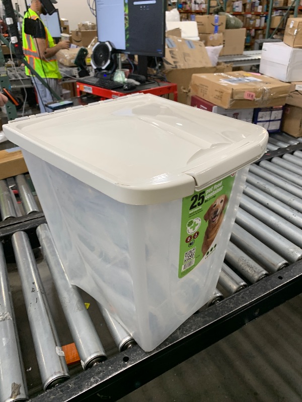 Photo 1 of Van Ness 25-Pound Food Container with Fresh-Tite Seal with Wheels
