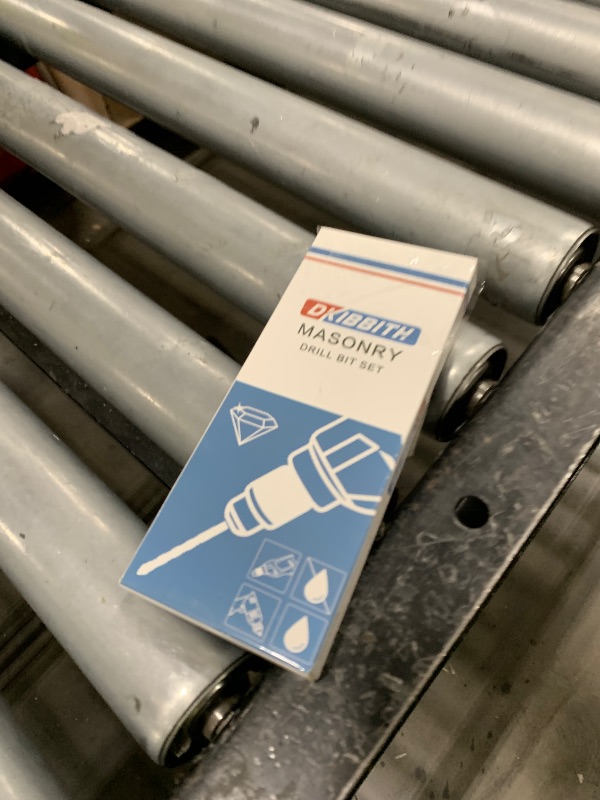 Photo 1 of 10-Piece Masonry Drill Bits Set for Tile Glass Ceramic Brick Wood, 1/8 to 1/2 Inch Drilling Bits with Triangle Handle, YG8 Tungsten Steel Alloy Tip.?Black?