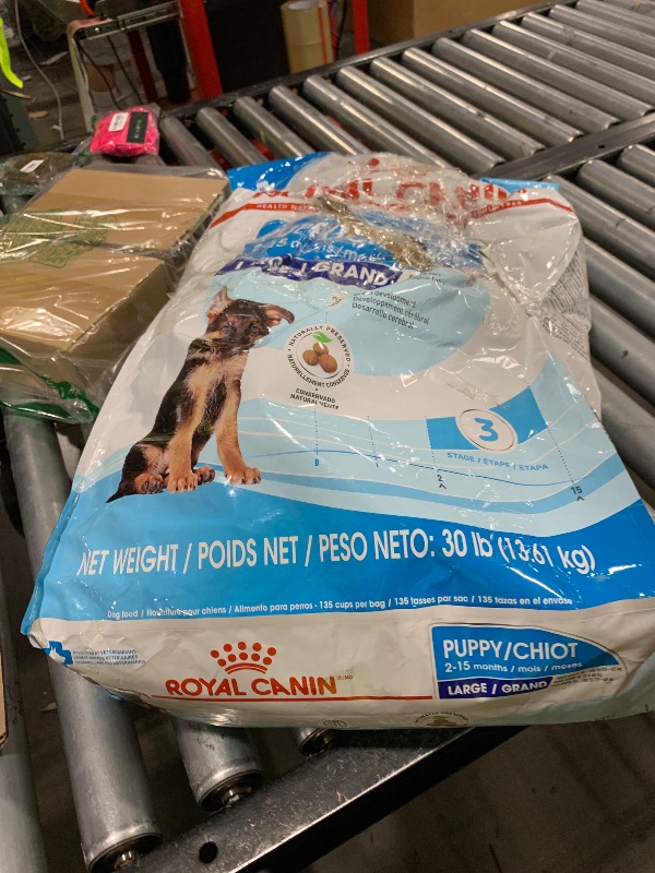 Photo 1 of Royal Canin Size Health Nutrition Dry Large Breed Puppy Food, Supports Brain Development, Immune Support and Digestive Health, 30 lb Ba