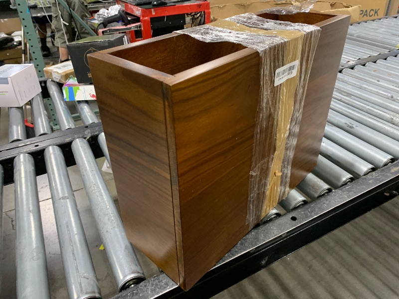 Photo 1 of NTC Zoe Solid Wood Nightstand, Mid Century Modern Side Table Bedroom, Bedside Furniture, Night Stand, End Table, Easy Assembly - Dark Walnut