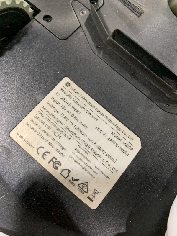 Photo 1 of Lefant M210Pro Robot Vacuum Cleaner,Strong Suction,120 Mins Run Time,Wi-Fi Connected,Scheduled Cleaning,Compatible with Alexa,Slim Self-Charging Robotic Vacuum Cleaner for Home,Pet Hair,Hard Floors