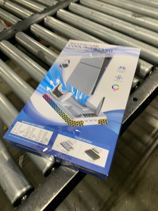 Photo 1 of Ugame PS5 Cooling Station for PS5/Pro/Slim Console with RGB Lights, PS5 Stand with Silent 3-Level Cooling Fans, Dual Controller Charger and USB Hubs