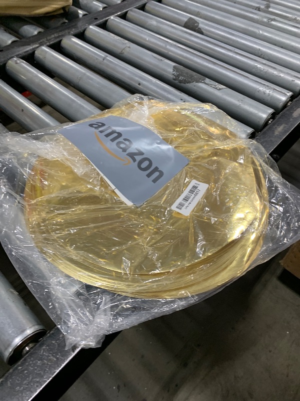 Photo 1 of KesaPlan 100PCS Round Gold Placemats, 13" Disposable Paper Placemats for Dining Table, Mirrored Gold Charger Place Mat for Kitchen Banquet Table Setting Wedding Birthday Dinner Party Decor
