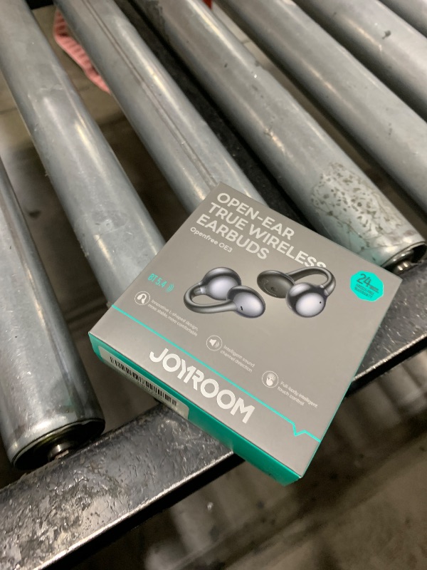 Photo 1 of JOYROOM OE3 Clip-On Earbuds, Wireless Open Ear Earbuds Headphones with Auto L-R Recognition, Omni Tap Control, Immersive Sound, and Ultra-Light 4.9g Fit, Comfortable for Workouts and Daily Use?Black?