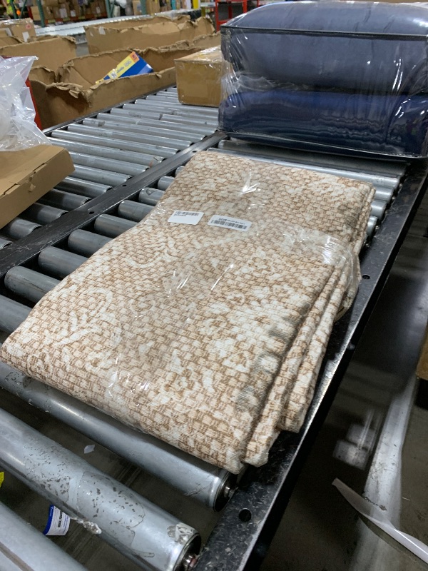 Photo 1 of Livebox Rugs: Neutral Beige, 6x9, Ultra-Thin Non Slip, Boho Vintage Print, Home Office to Dining Room