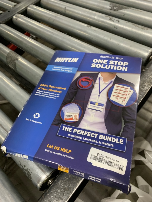 Photo 1 of Mifflin-USA Name Badge Inserts, 2.25x3.5 or 3.5x2.25 (280 Cardstock Refills, 35 Sheets), Compatible With Inkjet, Laser Printer, and Printable Badge Inserts