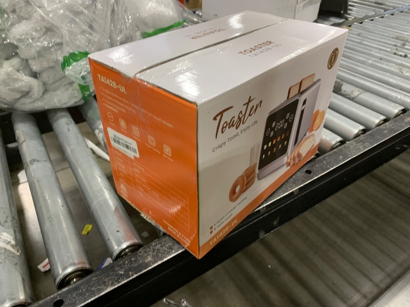 Photo 1 of Touch Screen Toaster 2 Slice, Stainless Steel Smart Digital Toasters with Single Slot Toasting, Memory Function, 5 Bread Types & 6 Shade Settings, 1.5" Toasters 2 Slice Wide Slot, 900W