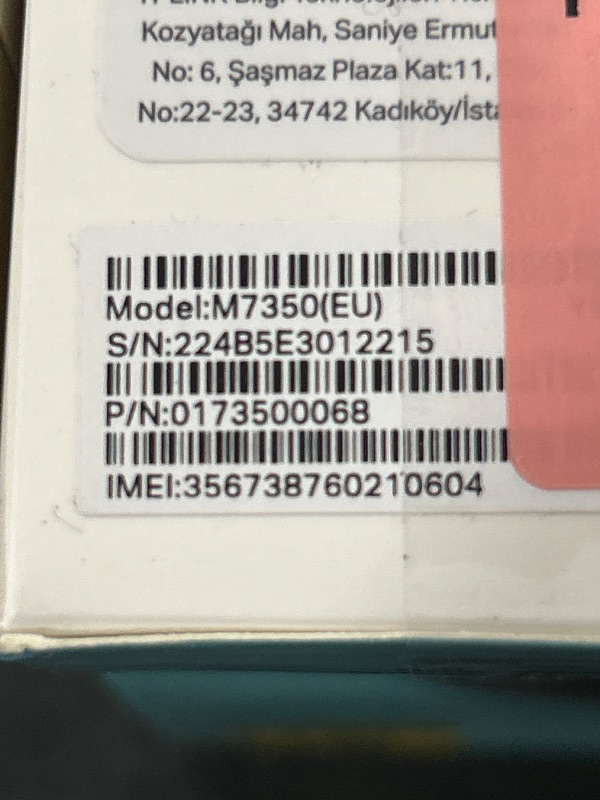 Photo 1 of TP-LINK M7350 - Hotspot móvel - 4G LTE - 150 Mbps - 802.11n