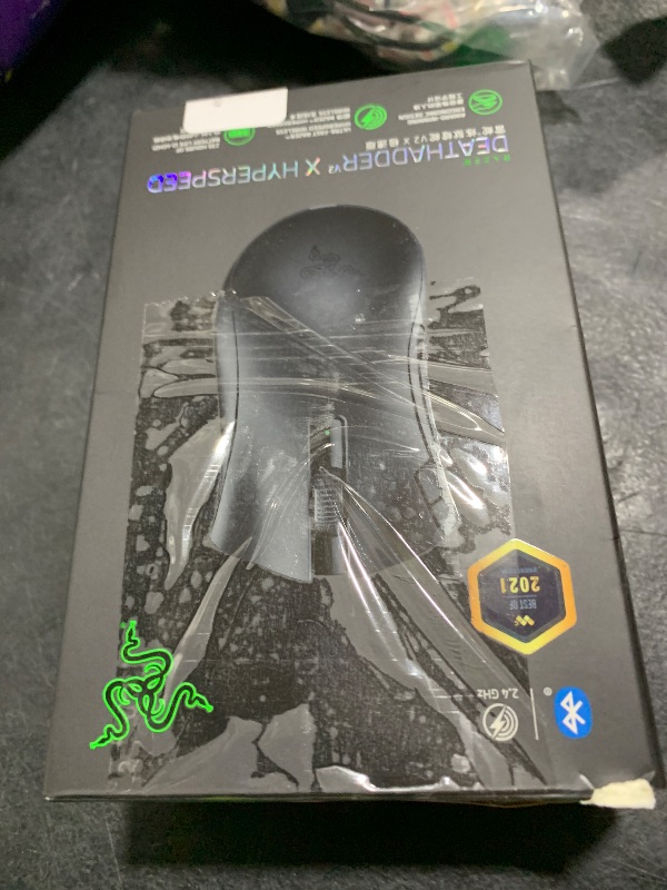 Photo 1 of Razer DeathAdder V2 X HyperSpeed: Award-Winning Ergonomic Design - Ultra-Fast Wireless - 235hr Battery Life - 7 Programmable Buttons - Gen 2 Mechanical Switches - 5G 14K DPI Optical Sensor