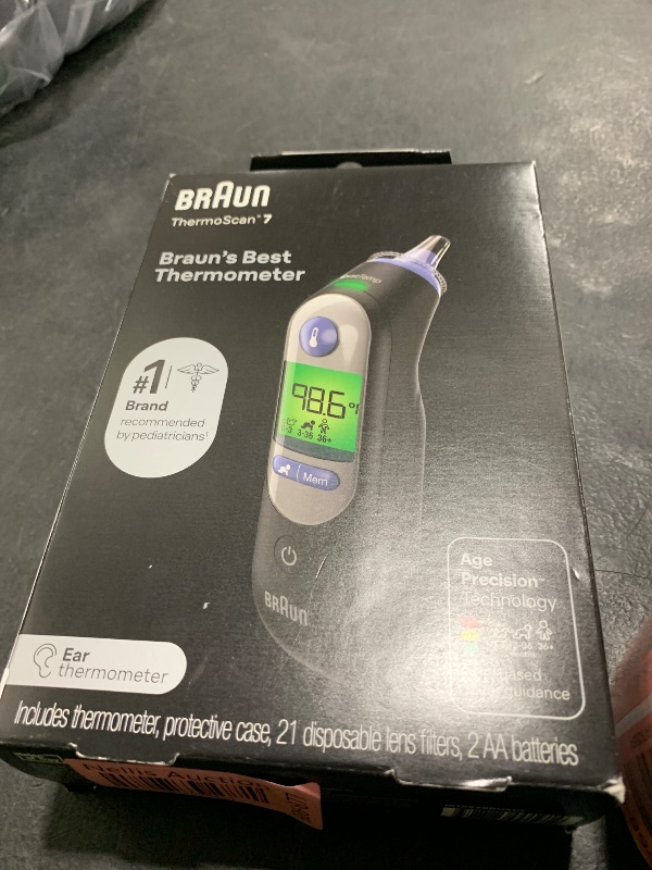 Photo 1 of Braun ThermoScan 7 Digital Ear Thermometer, Age-Adjusted Fever Guidance, Baby and Infant Friendly, No. 1 Brand Recommended by Pediatricians, FSA and HSA Eligible