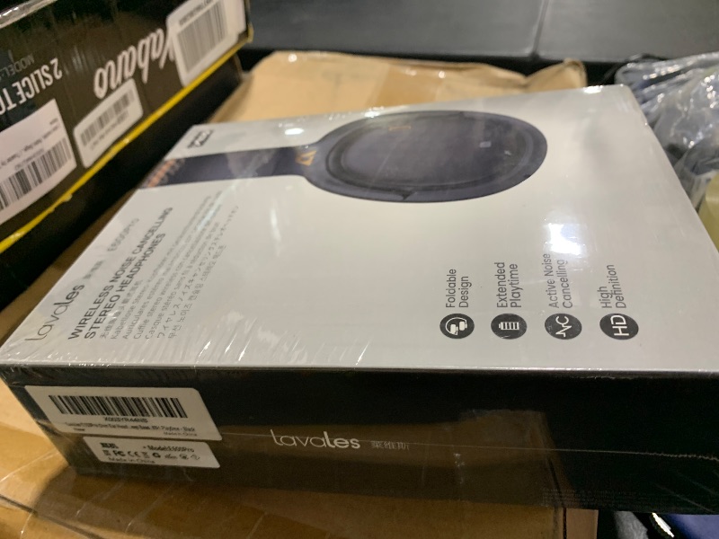 Photo 1 of Lavales E600Pro Over Ear Headphones Hybrid Active Noise Cancelling, Wireless Bluetooth Headphones, aptX HD & Low Latency, Hi-Res Audio, Deep Bass, 68H Playtime - Black