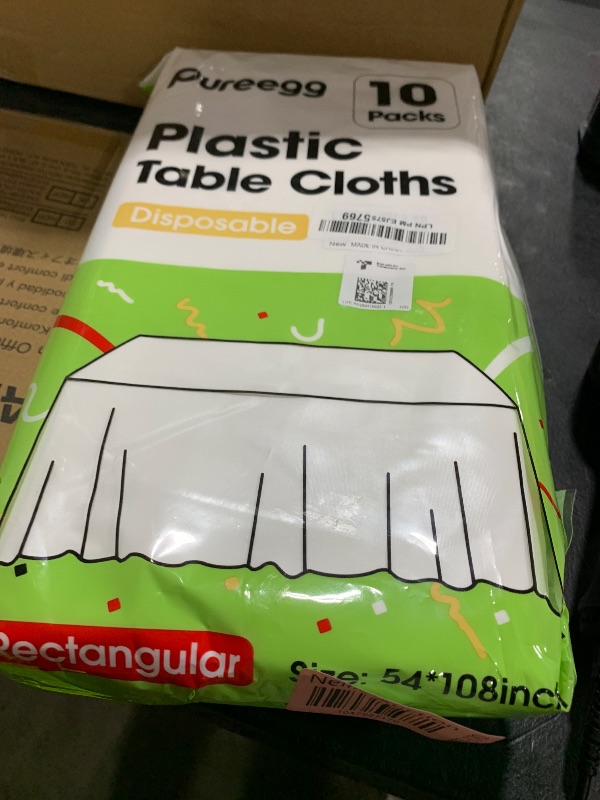Photo 1 of 10 pack plastic table cloths 